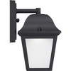 Progress Lighting, Crawford, 1-Light, LED Wall Lantern, Black, Frosted Glass, Material: Glass, Finish Color: Black - 4 of 4