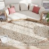 HOMCOM Area Rug 8x10, Machine Washable Rug, Non-Slip Classical Floral Print Floor Carpet for Living Room, Bedroom, Dining Room, Mixed-Brown - 4 of 4