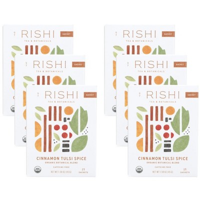 Rishi Tea and Botanicals Cinnamon Tulsi Spice Tea - Case of 6/15 ct
