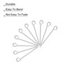 Unique Bargains DIY Craft Necklaces Bracelets Earrings Jewelry Making Iron 21 Gauge Eye Pins 200 Pcs - 4 of 4