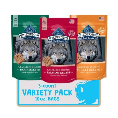 Blue Buffalo Wild Duck Turkey and Salmon Dry Dog Treats - 10oz