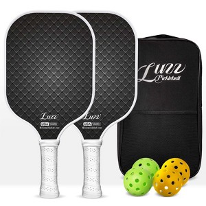 LUZZ Pickleball Paddles Set of 2 T700 Carbon Fiber Pickleball Paddle Sandblasted Surface with Honeycomb Core for Beginners - 1 of 4