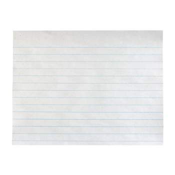 School Smart Composition Paper, 8-1/2 x 7 Inches, 3/8 Inch Long Way Ruled, White, 500 Sheets