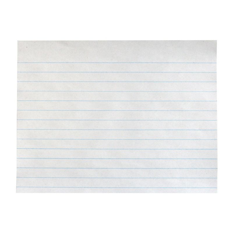 School Smart Composition Paper, 8-1/2 x 7 Inches, 3/8 Inch Long Way Ruled, White, 500 Sheets, 1 of 3