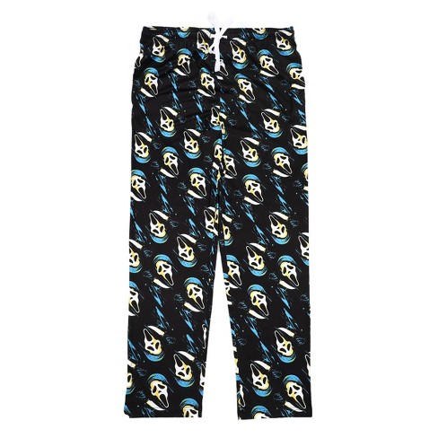 Scream Ghostface Repeat Print Men's Black Sleep Pajama Pants-medium ...
