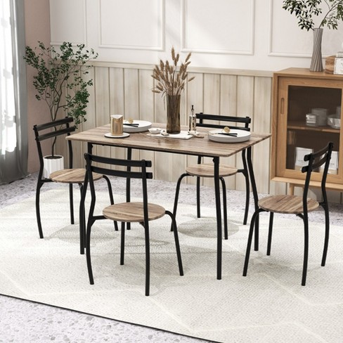 Space saving round table and online chairs