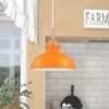 Rennnsan Veorix 11"W 1-Light Dome Wood Modern Dimmable Pendant - 2 of 4