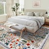 Washable Area Rug, Non-Slip Soft Large Floral Botanical Floor Carpet for Living Room, Bedroom, Dining Room & Home Office - 3 of 4