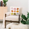 16"x16" Doodle by Meg Rainbow Pumpkins Square Throw Pillow - Deny Designs: Abstract Woven Polyester, Indoor Decorative Cushion - 3 of 4