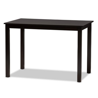 Rosie Contemporary 5-Piece Dark Brown Faux Leather Dining Set