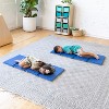 ECR4Kids Everyday 4-Fold Daycare Rest Mat, Folding Sleep Pad, 5-Pack - Blue and Grey - image 4 of 4