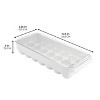 iDESIGN Fridge Binz Plastic Stackable Egg Holder Clear/White: Kitchen Cabinet Organizer, Spot Clean, 15" x 6" x 3" - 4 of 4