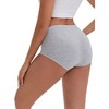 INSPIRE CHIC Women's High-Waisted Butt Lifting Tummy Control Cotton Briefs 4 Packs - 2 of 4