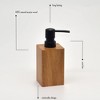 Evideco French Home Goods Bath Hand Soap & Lotion Dispenser ACACIA 10 FL OZ Brown and Black - 3 of 4