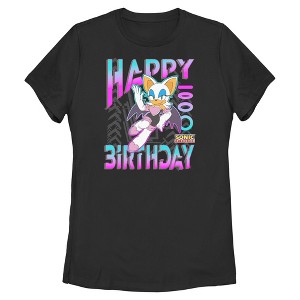 Womens Sonic the Hedgehog Rouge Happy Birthday T Shirt - 1 of 4