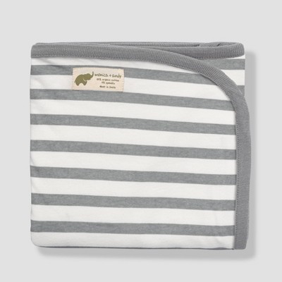 Layette by Monica + Andy Coming Home Swaddle Blanket - Gray Stripes