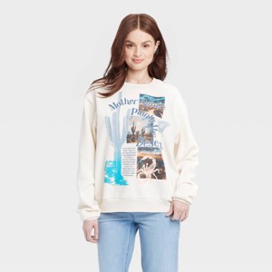 Women's Nature Paints the Desert Graphic Sweatshirt - White - 1 of 3