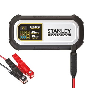 Stanley Tools FATMAX® 1,800-Amp 12-Volt Automotive Jump Starter and USB Power Bank, LJ18FC in Yellow - 1 of 4
