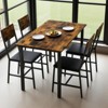 Okak 5-Piece Industrial Style Counter Height Dining Table Set & Chairs for Kitchen,Dining Room,Metal & Wood Dinette Set for Breakfast - 2 of 4