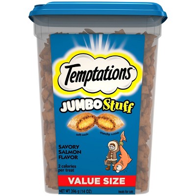 Temptations Whiskas Jumbo Stuff Savory Salmon Cat Treats - 14oz