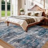 Abstract Modern Washable Rug Non-Slip Low Pile Rug for Hallway/Living Room Soft Carpets Stain Resistant Floor Mat - 2 of 4