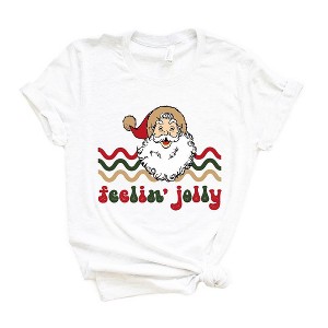 Simply Sage Market Women's Feelin' Jolly Stripes Short Sleeve Graphic Tee - 1 of 4