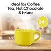 Omniware Teaz Cafe 24oz Jumbo Mug, Set of 4 - Rustic Stoneware, Oversized Handle, Dishwasher Safe, Lead-Free Glaze - 4 of 4