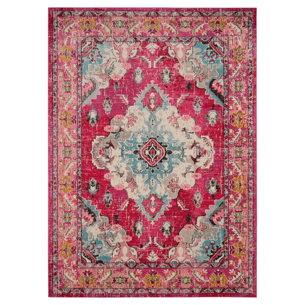 8'x11' Monaco Rug Pink - Safavieh