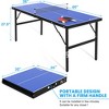Table Tennis Table, Foldable Ping Pong Table Set for Indoor Outdoor Use - 2 of 4
