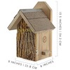 Uncle Dunkels Ultimate Bluebird House; Rustic Handmade Small Bird Nesting Box - 3 of 4