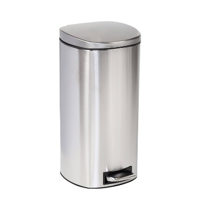 Joseph Joseph Stainless Steel 30l Step Trash Can Compactor : Target