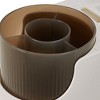 VECELO Narrow Beside Toilet Storage Cabinet, Plastic Bathroom Organizer with Drawers & Wheels, Slim Toilet Paper Storage for Bathroom, White - 4 of 4