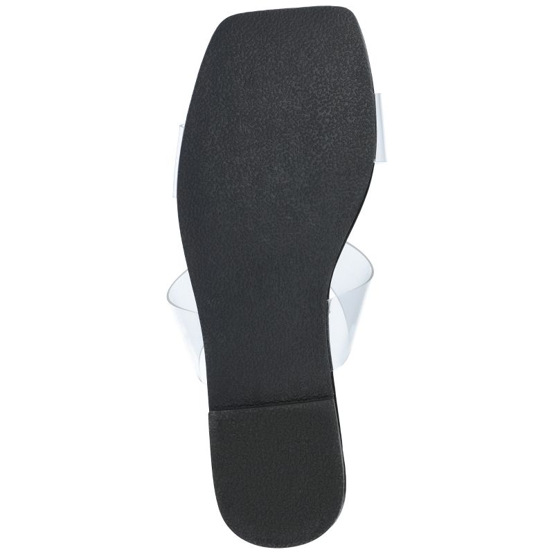 Journee Collection Womens Amata Tru Comfort Foam Lucite Strap Slide Sandals, 6 of 11