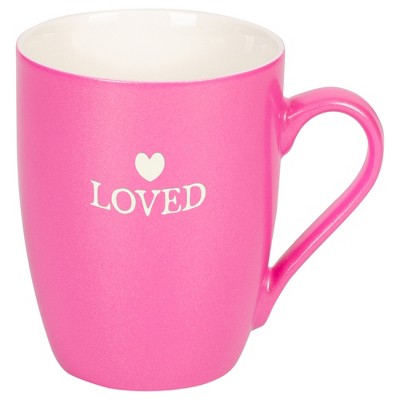 Elanze Designs Loved Princess Pink 10 ounce New Bone China Coffee Cup Mug