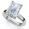 Pompeii3 Certified 2.60Ct Emerald Cut Halo Diamond Engagement Ring 14k Gold Lab Created - 3 of 4