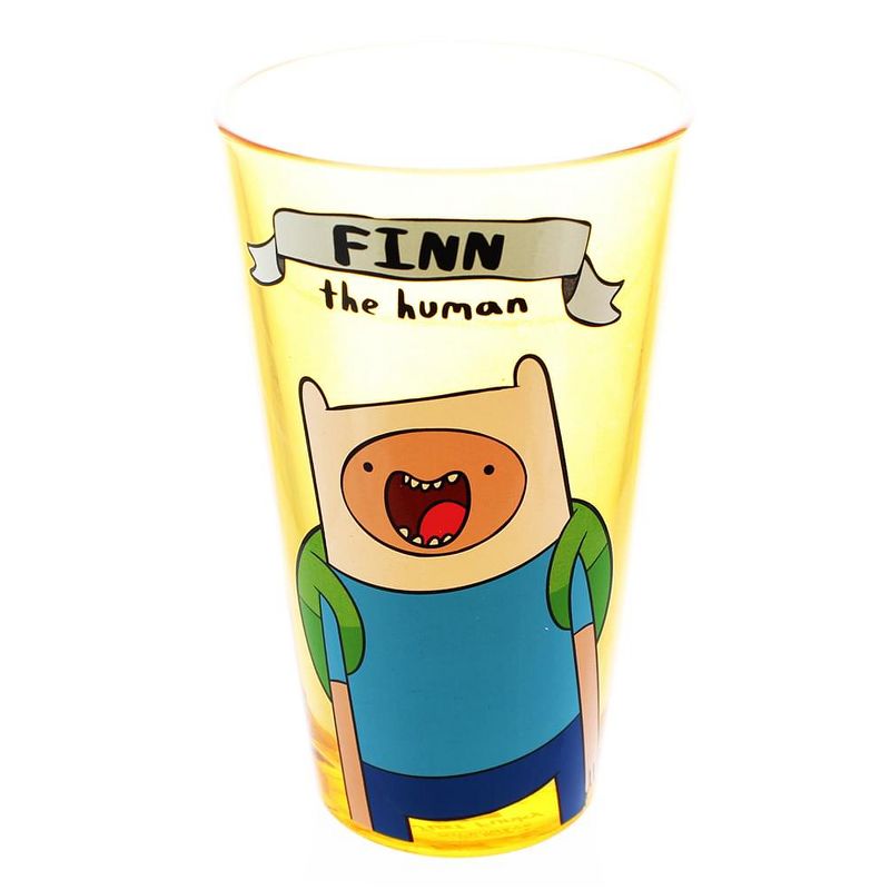 Just Funky Adventure Time "Finn The Human" 16oz Pint Glass, 1 of 2