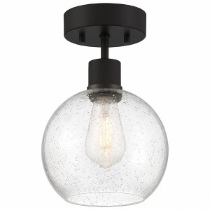 Access Lighting Port Nine 1 - Light Flush Mount in  Matte Black - 1 of 4