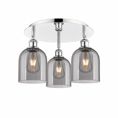 Bella - 3 Light Flush Mount In Industrial Style-10.5 Inches Tall and 17.25 Inches Wide
