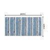 Home Weavers Glamour Collection 100% Polyester Microfiber Bathroom Rug, Non Slip Bath Mat Water Absorbent Soft Microfiber Shaggy Mat Machine Washable - 3 of 4