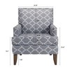 NicBex Soft Fabric Accent Chair,Upholstered Living Room Chairs with Mid-Height Backrest,Modren Armchair,Accent Chairs for Living Room - 3 of 4