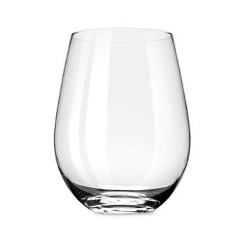 True Grand Cru Stemless - Wine Glasses for Red and White Wine in Crystal, Dishwasher Safe 22 Oz Capacity Set of 4, Clear