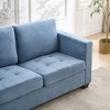 3 Seat Sofa Couch, 89" Modern Sofa with Armrests, Comfy Couch Sofa with Extra Deep Seat Couches for Living Room Bedroom Apartment and Office Chenille - 4 of 4