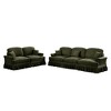 Classic 2-Piece Modular Chenille Sofa Set with 3-Seater & 2-Seater, Flared Arms & Skirts - 2 of 4