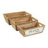 Cheung's Persim Set of 3 Tapered Wood Crates - 3 of 4