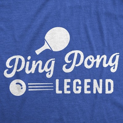 Мужские футболки Crazy Dog T-Shirts, Inc. Mens Funny T Shirts Ping Pong Legend Sarcastic Table Tennis Graphic Tee - Crazy Dog Men's T Shirt With Sarcastic Sayings Royal L — фото 2