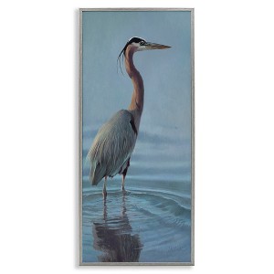 Stupell Industries Heron Bird Perched Ocean Ripples, 24" x 10" - 1 of 4