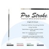 Creative Mark Pro Stroke Premium White Chungking Hog Bristle Artist Paint Brush - Bright - Natural Bristle Brush w/ Great Control Suitable for Oils, - 2 of 4