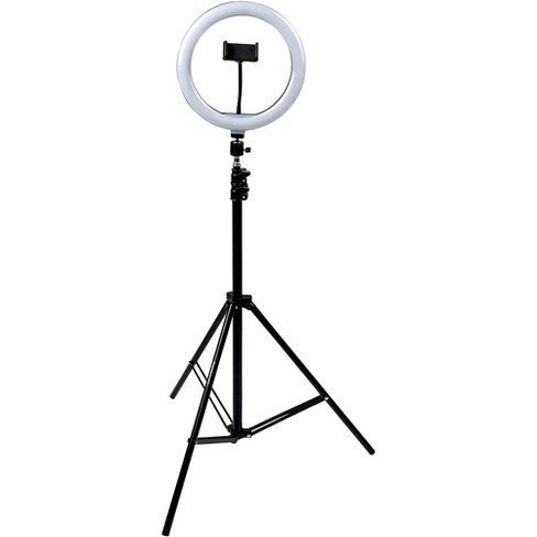 Gator 10-inch Led Ring Light Stand With Phone Holder & Tripod Base : Target