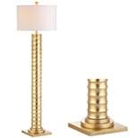 63" Metal Serena Floor Lamp (Includes LED Light Bulb) Gold - JONATHAN Y