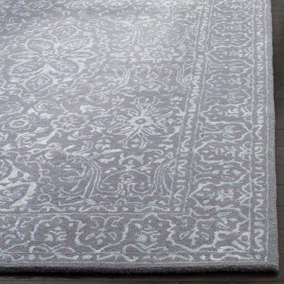Opal Grey Hand-Tufted Wool Accent Rug, 2' x 3'